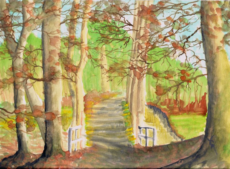 Watercolor Landscape 1 small